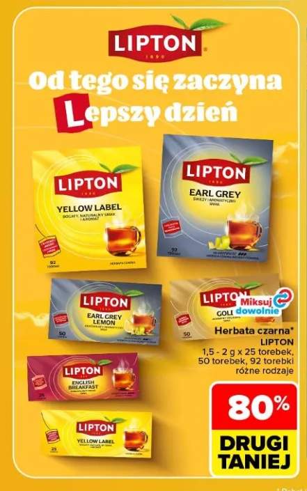 Herbata czarna Lipton