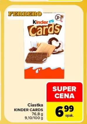 Ciastka Kinder Cards