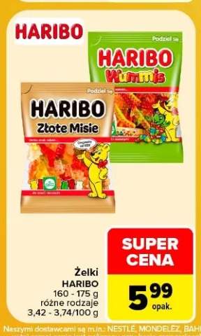 Żelki Złote Misie Haribo +1 wariant