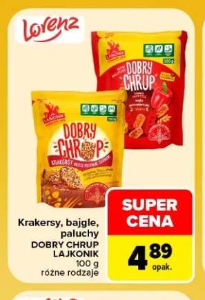 Krakersy, bajgle, paluchy Dobry Chrup Lajkonik