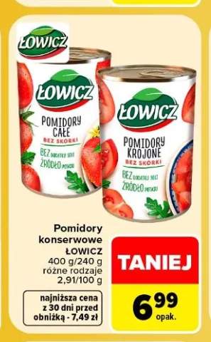 Pomidory konserwowe Łowicz