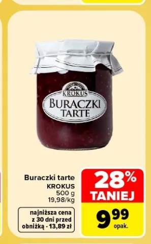 Buraczki tarte Krokus