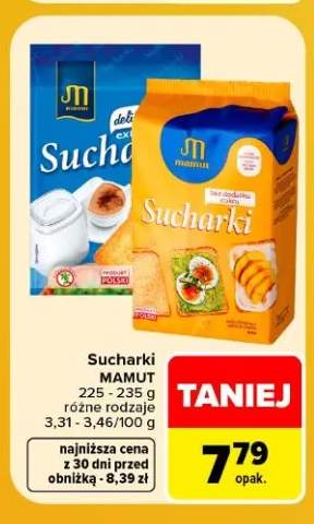 Sucharki delikatesowe extra Mamut +1 wariant