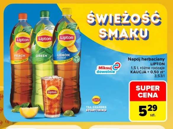 Napój herbaciany Lipton Peach +2 warianty