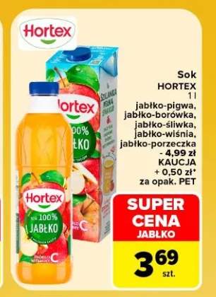 Sok jabłkowy Hortex +5 wariantów