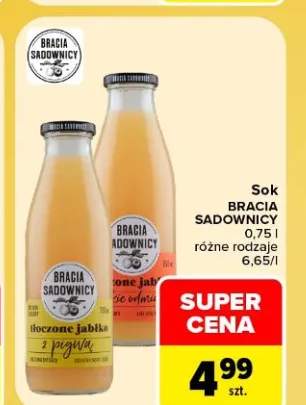 Sok Bracia Sadownicy tłoczone jabłko z pigwą +1 wariant