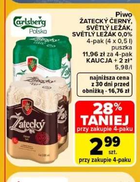 Piwo Žatecký Světlý Ležák 4-pak +2 warianty