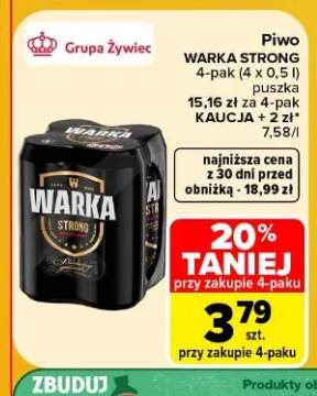 Piwo Warka Strong 4-pak