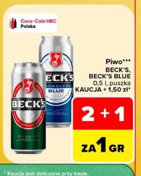 Piwo Beck's +1 wariant