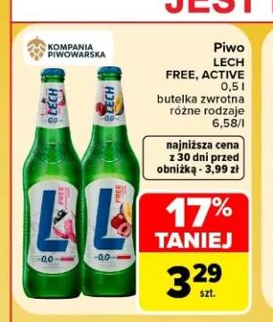 Piwo bezalkoholowe Lech +1 wariant