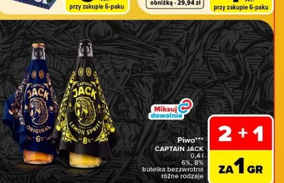 Piwo Captain Jack Original +1 wariant