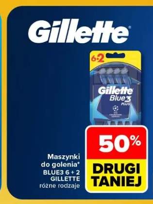 Maszynki do golenia Blue3 6+2 Gillette
