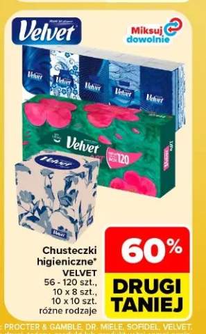 Chusteczki higieniczne Velvet