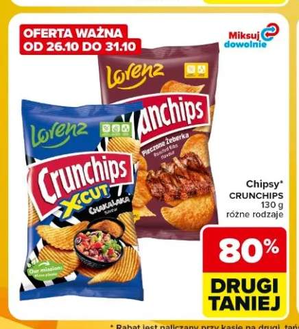 Chipsy Crunchips X-Cut Chakalaka +1 wariant
