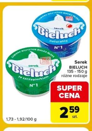 Serek naturalny Bieluch +1 wariant
