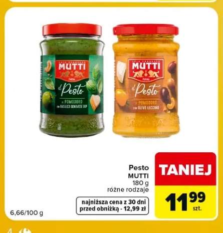 Pesto z oliwkami Leccino Mutti +1 wariant