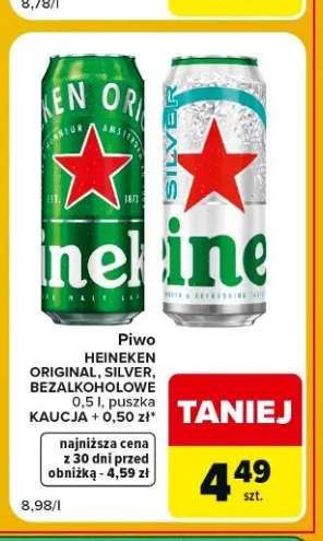 Piwo Heineken Original +2 warianty