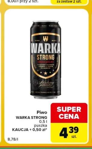 Piwo Warka Strong