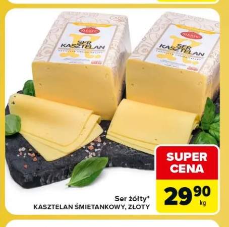 Ser żółty Kasztelan śmietankowy Sierpc +1 wariant