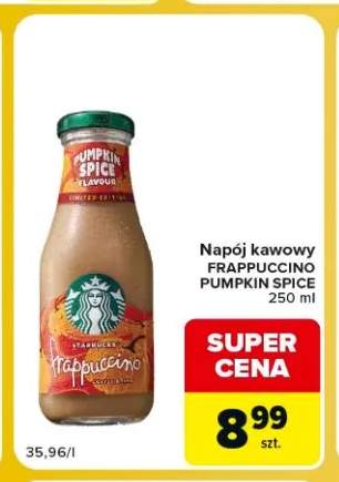 Napój kawowy Frappuccino Pumpkin Spice Starbucks