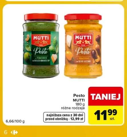 Pesto pomidorowe z bazylią Mutti +1 wariant