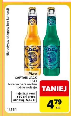 Piwo Captain Jack Original +1 wariant