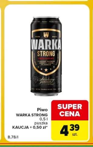 Piwo Warka Strong