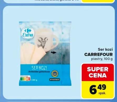 Ser kozi w plastrach Carrefour