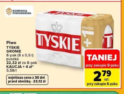 Piwo Tyskie Gronie 8-pak 500 ml